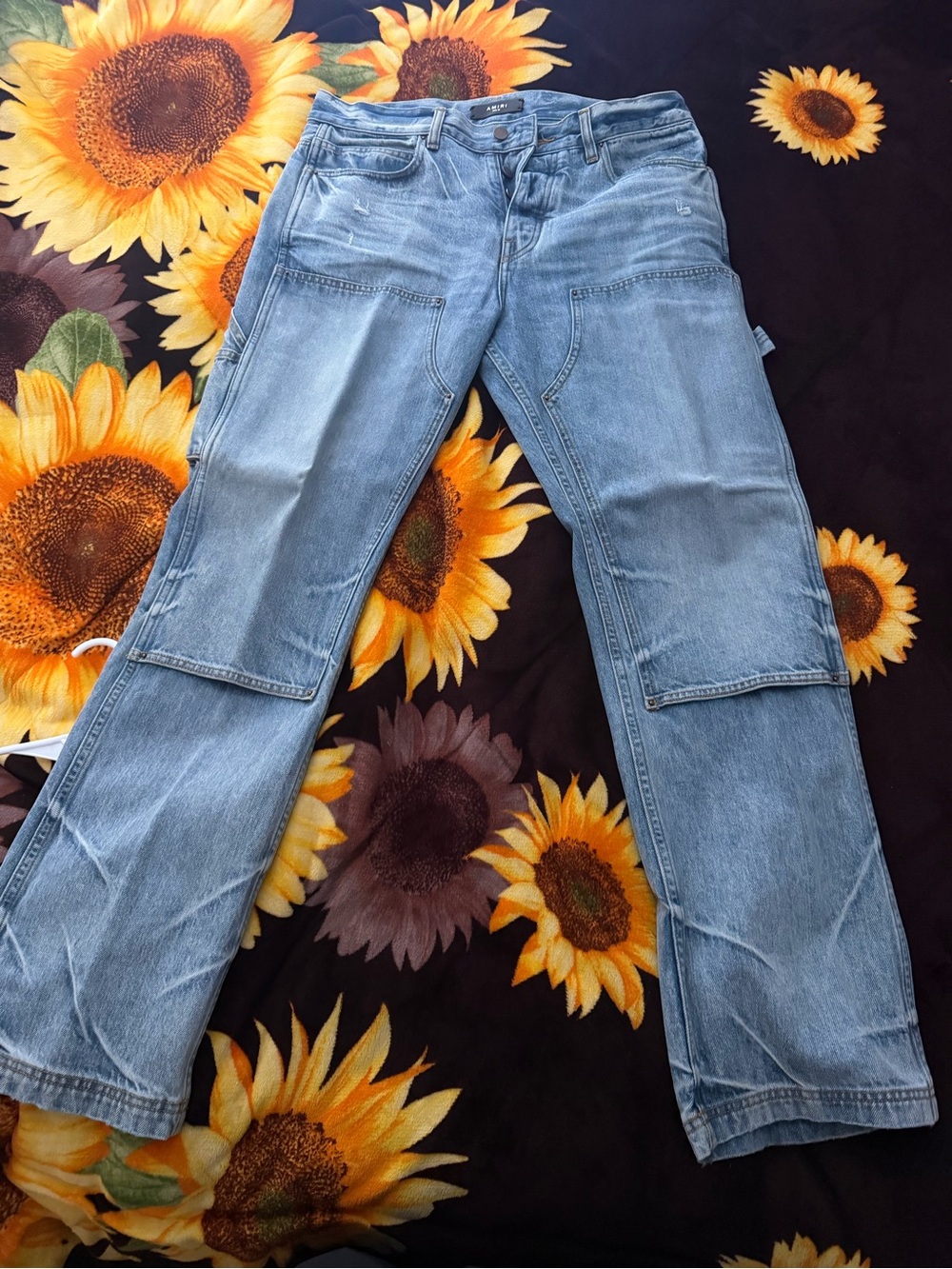 AMIRI Light Blue Washed Denim Jeans